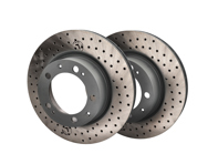 Brake Disc Rotor Front, Crossdrilled (PAIR). Porsche 944S2 / 944 Turbo / 968 - 95135104102, 95135104103, 95135104101 - 951 351 041 03 rd
