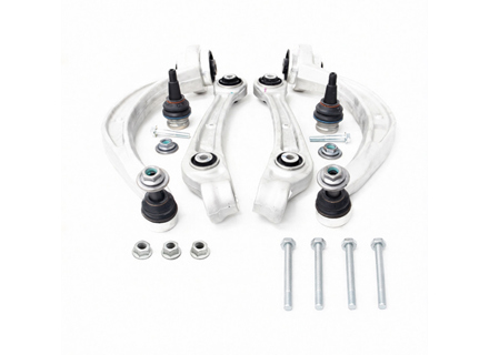 Set van 6 draagarmen en bouten voor de voorwielophanging van de Porsche Macan 95B - 95B407693, 95B407694, PAC407151, PAC407152