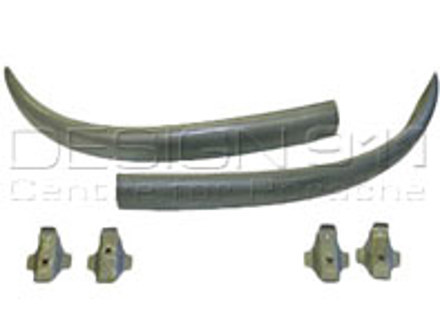 Paraurti posteriore (non saldato) con staffe. Porsche 356 - 356A (1952 - 59) - P1266, PP1266, 64450502101