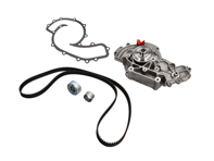 Water pump belt & pully kit. Porsche 928 4.5L S 4.7L 1977-82 - 92810515700, 92810551212, 92810557100, 92810601522, 92810613406