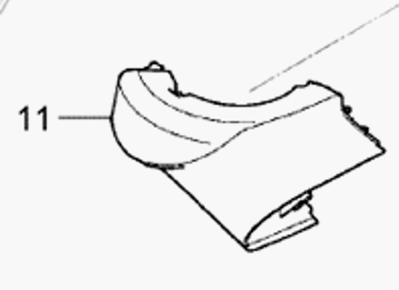 Door mirror base cover, rear part. Porsche 958 Cayenne Turbo S RHD - 95873101950041, 95873102051G2X, 95873101950041, 95873101951G2X Door mirror base cover, rear part. Porsche 958 Cayenne Turbo S RHD - 95873101950041, 95873102051G2X, 95873101950041, 95873101951G2X