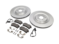 Disco freno posteriore Ø: 356 mm e pacchetto pastiglie freno Porsche Macan Turbo - 95B615601D, PAB615121, 95B698451L