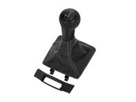 Set di selettore e cuffia del cambio PDK, in pelle scamosciata nera. Porsche 991 / 718 Boxster / 718 Cayman - 9G1426069012W0, 9G1426069252W0, 9G1426069262W0