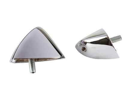 Kit de fixation pour catadioptre arrière, chromé. Porsche 356B / 356C - 64473150705, 64473150805 - 1696002410, EQ960010 Kit de fixation pour catadioptre arrière, chromé. Porsche 356B / 356C - 64473150705, 64473150805 - 1696002410, EQ960010