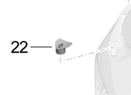 Placa de sujeción del lavafaros. Porsche 991.2 Turbo 2017>> - 99150576103, 99150576203