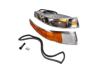 Boîtier d'indicateur avant, lentille et joint Metal Inc. Porsche911 68-73 - PCG63193520, PCG63193620, 90163140103, 90163140203 - 1695401870, 1695401880
