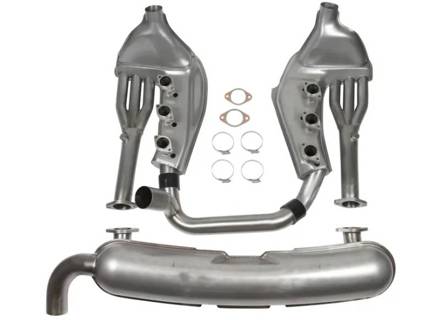 Sports exhaust set without catalytic converter 2 in 1 out. Porsche 911 3.2ltr 1984-89 - 93011104300, 93021102901 - 1620802610 Sports exhaust set without catalytic converter 2 in 1 out. Porsche 911 3.2ltr 1984-89 - 93011104300, 93021102901 - 1620802610