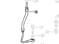 Inlet oil line. Porsche 356 - PCG07818, 53907818 Inlet oil line. Porsche 356 - PCG07818, 53907818