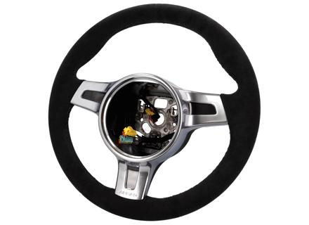 SportDesign-stuurwiel bekleed met zwart alcantara. Porsche 997 / 987 Boxster / 987 Cayman - 99704440222, 99704440220, 99704440221 SportDesign-stuurwiel bekleed met zwart alcantara. Porsche 997 / 987 Boxster / 987 Cayman - 99704440222, 99704440220, 99704440221