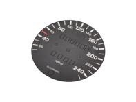 Escala del velocímetro para conversión de millas a km/h (mecánica) Porsche 911 1975-83 - 93064153300 - 911886-03