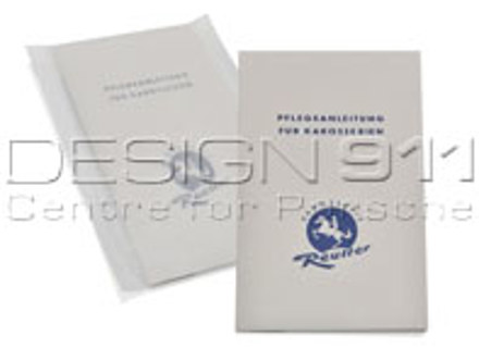 Nota sobre el mantenimiento en ALEMÁN. Porsche 356 Knickscheibe/Pre A (1950 a 1955) - PCG475510 Nota sobre el mantenimiento en ALEMÁN. Porsche 356 Knickscheibe/Pre A (1950 a 1955) - PCG475510