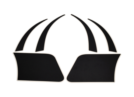 Steinschlagschutz schwarz Set. Porsche 944 Lackschutzfolie - 94455932100, 94455932200, 94455932300, 94455932400, 94455932500, 94455932600