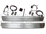 Embellecedores de umbrales laterales de acero inoxidable iluminados. Porsche 997 GT3