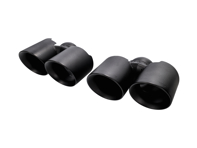 Échappement Deluxe Quad-Style Tail Pipes, en finition noir satiné. Porsche 997.2 Carrera - 99711115130, 99711135130, 99711198330, 99711199130, 99711135230, 99711198430, 99711199231, 99711199240, 99711199140, 99711115230