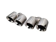 Terminali di scarico DesignTek in acciaio inox lucidato per Porsche 997 - 99711198210, 99711198211, 99711115200, 99711115201, 99711115100, 99711115101, 99711198110, 99711198111