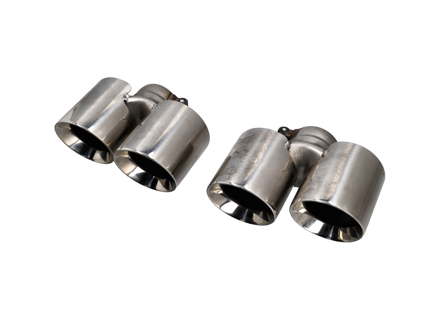 Terminali di scarico DesignTek in acciaio inox lucidato per Porsche 997 - 99711198210, 99711198211, 99711115200, 99711115201, 99711115100, 99711115101, 99711198110, 99711198111