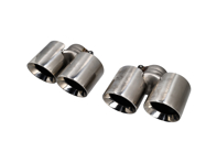 DesignTek Exhaust tail pipes polished stainless steel for Porsche 997 - 99711198210, 99711198211, 99711115200, 99711115201, 99711115100, 99711115101, 99711198110, 99711198111