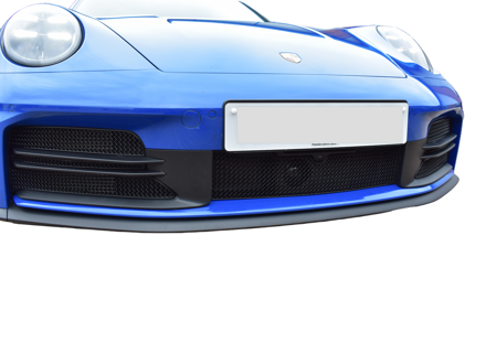 Frontstoßstange aus Edelstahl, Frontgrill-Set ZunSport. Porsche 992.2 Basis/T/S mit Frontkamera - ZPR106724, ZPR106724B - ZPR106724, ZPR106724B