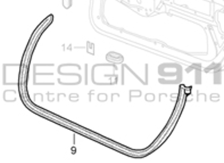 Joint de porte. Porsche 986 Boxster Cabrio - 98653707502, 98653707602, 98653790100, 98653790200 Joint de porte. Porsche 986 Boxster Cabrio - 98653707502, 98653707602, 98653790100, 98653790200
