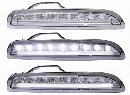 Luci di marcia diurna (DRL) LED per Porsche Boxster 987 2005-08 - 98763108105, 98763108205, 98763108102, 98763108202, 98763108104, 98763108204