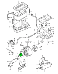 Puleggia dell'alternatore. Porsche 955/957 Caienna / 970 Panamera - 948-603-125-01, 95560315200, 94860312500, 94860312501, 948 603 029 02, 948 603 029 03, 948 603 029 04, 948 603 135 00, 94860302902, 94860302903, 94860302904, 94860313500, 955 603 016 01, 955 603 016 10, 955 603 017 00, 955 603 116 00 - F-235449.XX, 535008310, 588096, 2604505, F00M147761, F00M991167, F00M991282