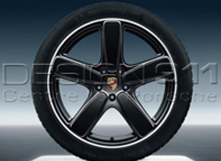 21' Cayenne Sport Classic Black Alloy Wheels & Tyres Original Porsche - 95804460253, 95804460254, 95804460213, 95804460214
