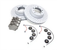 REAR Brake Pads and Brake Disc Package Porsche 997 3.8L GTS - 99734190100, 95535296000, 99735193907, 99761267602, 99635208600, 99635208602, 99635240503, 99635240603