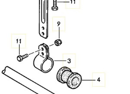 Drop link bracket support kit Front Porsche 944 - 944343793100, 477411053, 94434373300, 94434373332, 90007507902, 900910022003