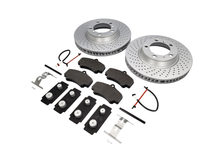 Pastiglie freno ANTERIORI e pacchetto disco freno Porsche 997 C2S Textar - 99635140904, 99635140903, 99635141004, 99635141003, 99635194913, 99761275701, 99761267801, 99635108901, 99635195911