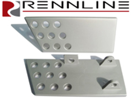 Set di maniglie per porte interne in alluminio Rennline. PERFORATO. Porsche 911/912/930/964 - DH03 Set di maniglie per porte interne in alluminio Rennline. PERFORATO. Porsche 911/912/930/964 - DH03