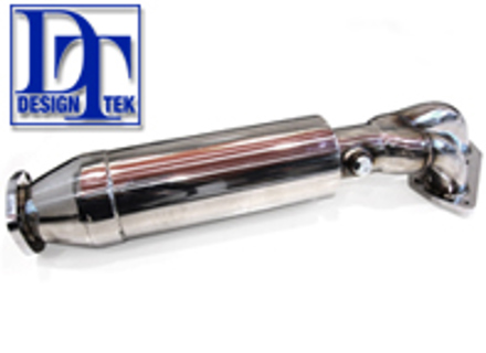 Auspuff Vorschalldämpfer STD DesignTek für Porsche 911 1975-89 - 93011118301, 93011118303, 1620500300, 1620500200