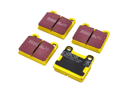 EBC YELLOW Brake Pads 'Fast Road' Rear. Porsche 911 / 930  (OE Part No 91135295003 / 91135295004) - 91135295005, 91135295003, 91135295004, 91135295006, 91135295007 - DP4104R