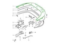 Cabrioverdeck-Abdeckkastenabdeckung, grundiert. Porsche 996 C2 / C4 1997-05 - 99651401101GRV Cabrioverdeck-Abdeckkastenabdeckung, grundiert. Porsche 996 C2 / C4 1997-05 - 99651401101GRV