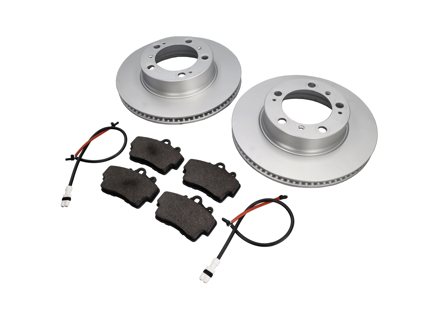 VORDERE Bremsbeläge und Bremsscheibenpaket. Porsche Boxster 986 2,5 l / 2,7 l 1997-04 - 98735193903, 98635140105, 99661236501