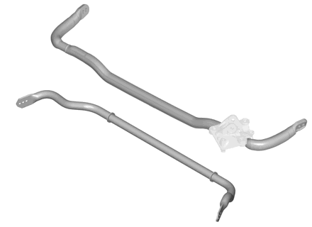 Anti roll bar kit front and rear Weissach Package. Porsche 992 GT3 RS