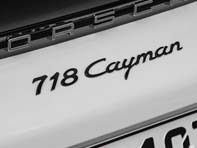 '718 Cayman S' Black Rear Badge for Porsche 718 (982) Cayman - 98204480082G2X '718 Cayman S' Black Rear Badge for Porsche 718 (982) Cayman - 98204480082G2X