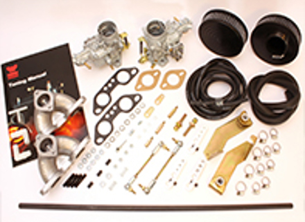 Kit de rendimiento para permitir el montaje de 2 carburadores Weber 34 ICT originales españoles. Porsche 914/4. - PVW207