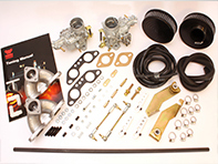 Performance kit to allow fitment of 2 x Genuine Spanish Weber 34 ICT carburettors . Porsche 914/4. - PVW207 Performance kit to allow fitment of 2 x Genuine Spanish Weber 34 ICT carburettors . Porsche 914/4. - PVW207