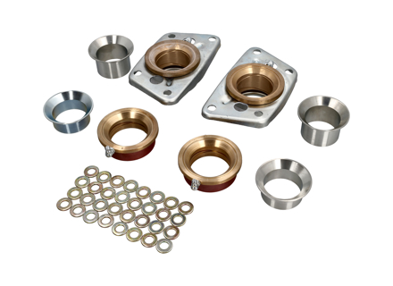 Kit cuscinetti a molla con piastre di copertura per Porsche 356 - 2061600, 64433313100, 64433313101, 2061601, 64433315100, 64433315101