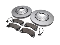 FRONT Brake Pads and Brake Disc Package. Porsche Panamera Turbo / Turbo S
