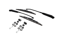 Brazos limpiaparabrisas, escobillas y kit de montaje, incluyendo tapa. Volante a la izquierda. Porsche 911/930/914. - 96462802805, 96462802802