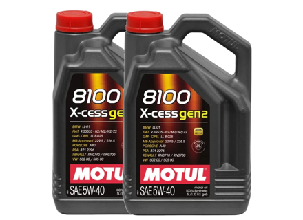 Huile moteur MOTUL 8100 X-CESS GEN2 5W-40 10 litres - 109776 Huile moteur MOTUL 8100 X-CESS GEN2 5W-40 10 litres - 109776