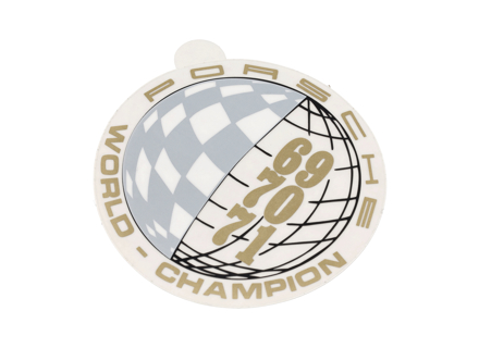 Weltmeister 1969 / 1970 / 1971 Fensteraufkleber - 91170110322