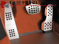 Rennline Aluminium 3 Piece Pedal Set Rubber Grip. Porsche 944/924/968 TIPTRONIC - P716299, P71.62.99 Rennline Aluminium 3 Piece Pedal Set Rubber Grip. Porsche 944/924/968 TIPTRONIC - P716299, P71.62.99