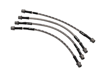 Goodridge RVS remslangenset. Porsche 991.1 / 991.2 / 992 - 97035513700, 99135513701, 9A761177500, 9Y0611775, SPR0802-4P