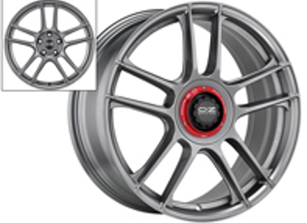 Cerchi da 20' OZ Indy HLT Titanium Center Lock Look per auto Porsche Cerchi da 20' OZ Indy HLT Titanium Center Lock Look per auto Porsche