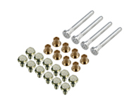 Set di perni e bulloni per cerniere delle porte. Porsche 911/912 / 914 / 964 / 993 - 90153130520, 90153130520, 90153131120, 901531305SET, 99909301002, 99909301008 - URO-014474