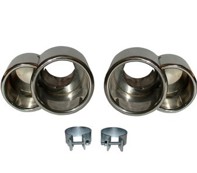 Exhaust tail pipes. Porsche 996 Turbo (PAIR) - 96.903S, 96903S, 1620702810, 99611125174, 99611125274, 99611198101, 99611198201 Exhaust tail pipes. Porsche 996 Turbo (PAIR) - 96.903S, 96903S, 1620702810, 99611125174, 99611125274, 99611198101, 99611198201