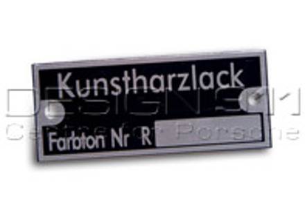 Reutter-badge, 'Kunstharzlack'. Porsche 356 - PSP70110300 Reutter-badge, 'Kunstharzlack'. Porsche 356 - PSP70110300