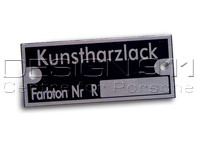 Reutter badge, 'Kunstharzlack'. Porsche 356 - PSP70110300 Reutter badge, 'Kunstharzlack'. Porsche 356 - PSP70110300